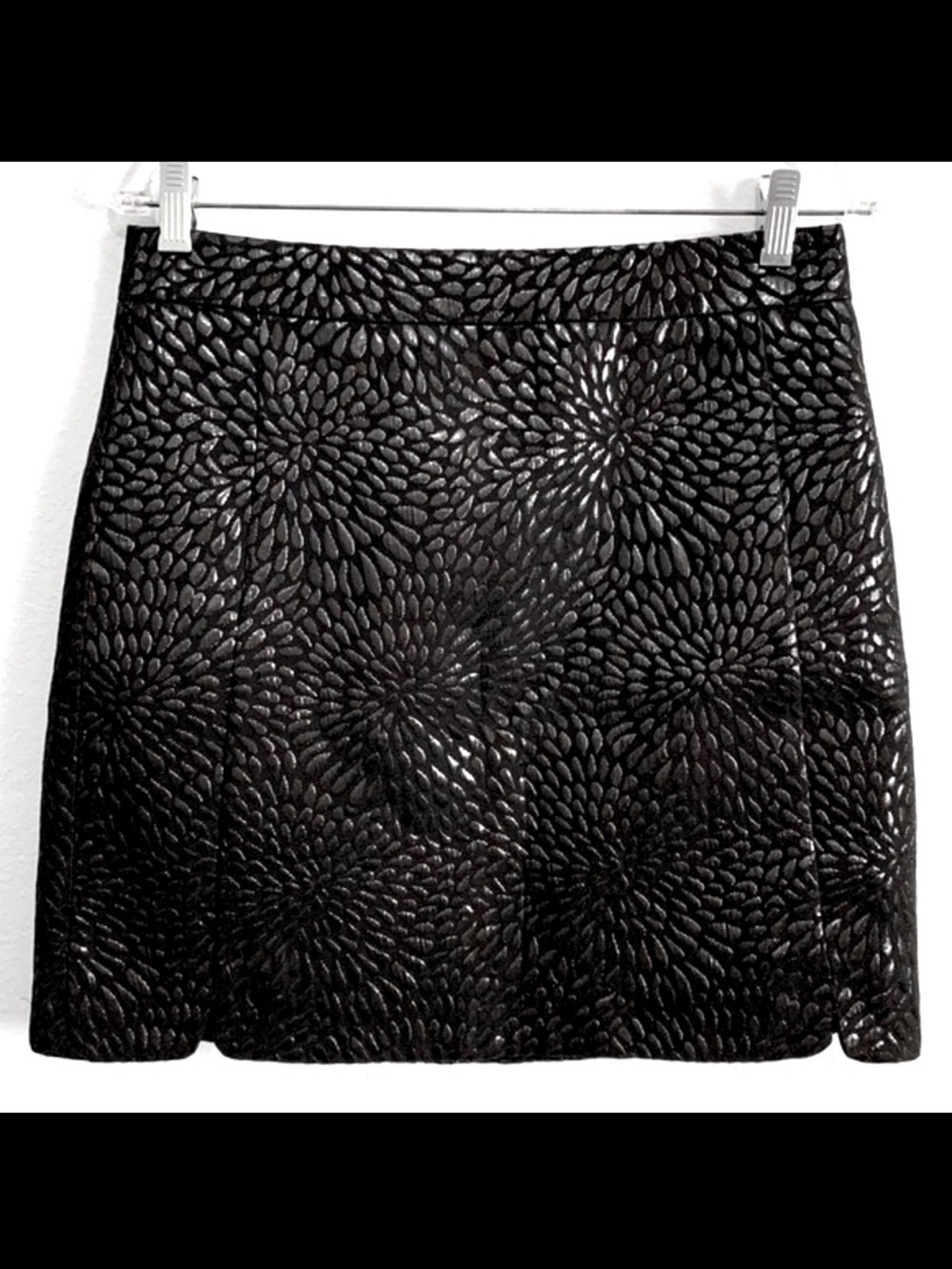 LOFT Metallic Textured Mini Skirt